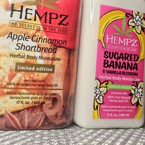 Hempz Apple Cinnamon Shortbread Sugared Banana Limited Edition Body Lotion
